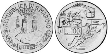 100 Lire 1982