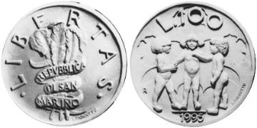 100 Lire 1995