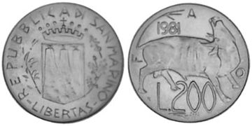 200 Lire 1981