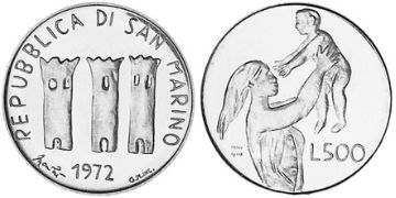 500 Lire 1972