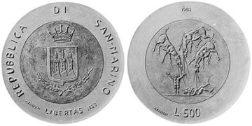 500 Lire 1983