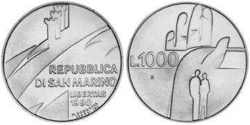 1000 Lire 1990