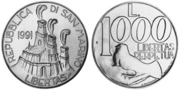 1000 Lire 1991