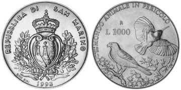 1000 Lire 1993