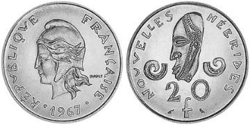 20 Francs 1967-1970