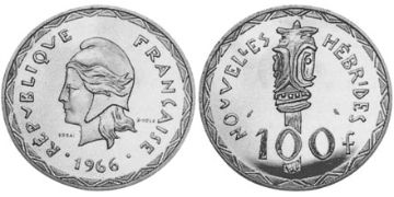 100 Francs 1966