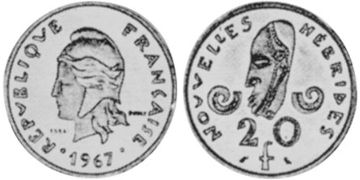 20 Francs 1967