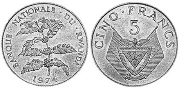 5 Francs 1974-1987