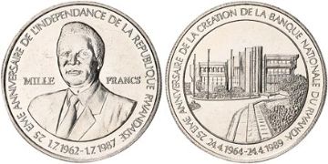 1000 Francs 1989