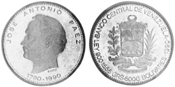 5000 Bolívarů 1990