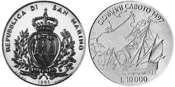 10000 Lire 1997