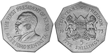 5 Shillings 1973