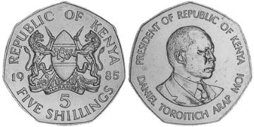 5 Shillings 1985