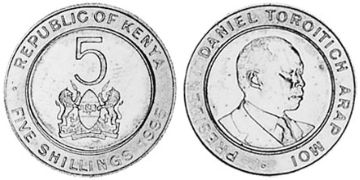 5 Shillings 1995-1997
