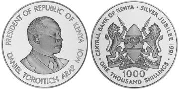 1000 Shillings 1991