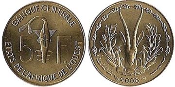 5 Francs 1965-2011