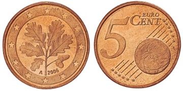 5 Euro Cent 2002-2013