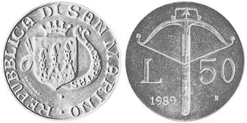50 Lire 1989