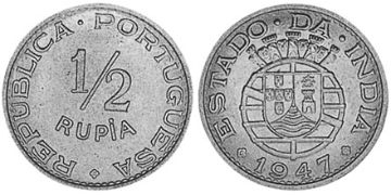 1/2 Rupia 1947-1952