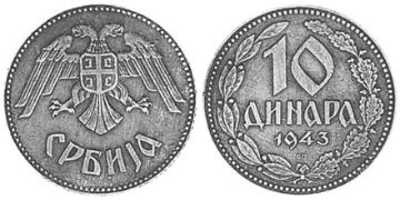 10 Dinara 1943