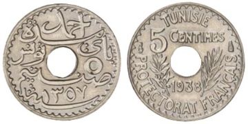 5 Centimes 1931-1938