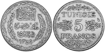 5 Francs 1934-1936