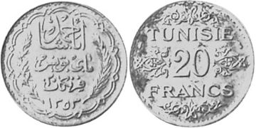 20 Francs 1934-1937