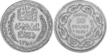 20 Francs 1939-1942