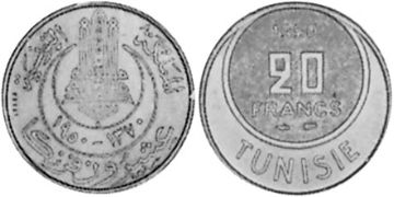 20 Francs 1950-1957