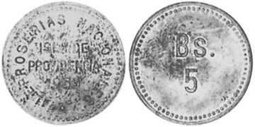 5 Bolívarů 1939