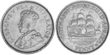 1/2 Penny 1928-1931