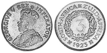3 Pence 1923-1925