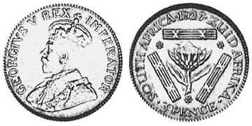 3 Pence 1925-1930