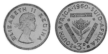 3 Pence 1953-1960