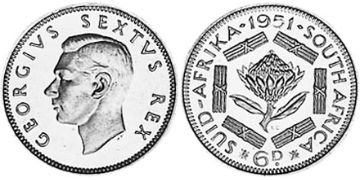 6 Pence 1951-1952