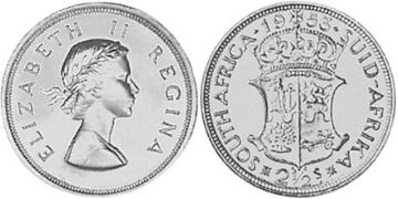 2-1/2 Shillings 1953-1960