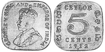 5 Centů 1912-1926