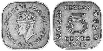 5 Centů 1942-1943