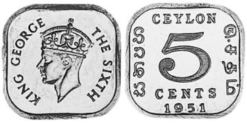 5 Centů 1951