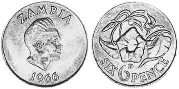 6 Pence 1966