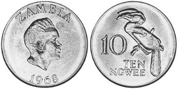 10 Ngwee 1968-1987