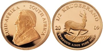 1/2 Krugerrand 1980-2012