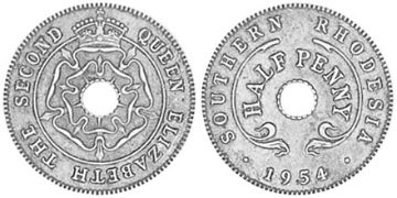 1/2 Penny 1954