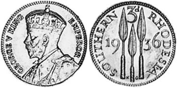 3 Pence 1932-1936