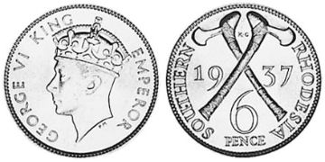 6 Pence 1937