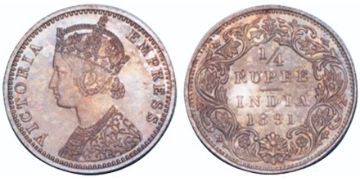 1/4 Rupie 1877-1901