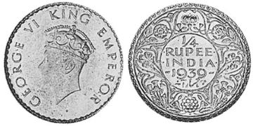1/4 Rupie 1938-1939