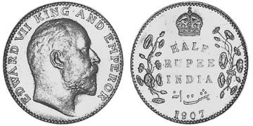 1/2 Rupie 1904-1910