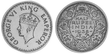 1/2 Rupie 1938-1939