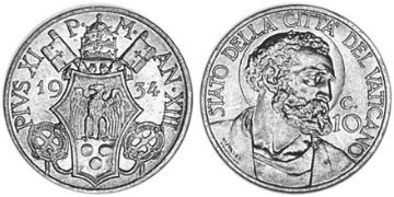 10 Centesimi 1929-1938